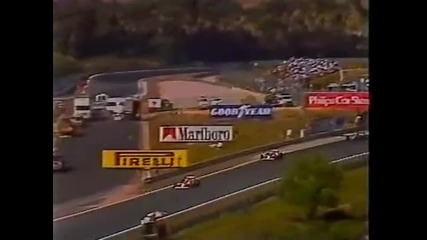 F1 1988 Senna Vs Prost Dangerous Overtake Portugal Gp Estoril Opening Laps Mclaren Bbc