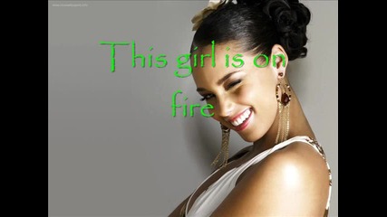 Alicia Keys - Girl On Fire Lyrics :)