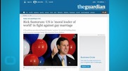 Rick Santorum: US is 'Moral Leader of the World' in Fight Against Gay Marriage