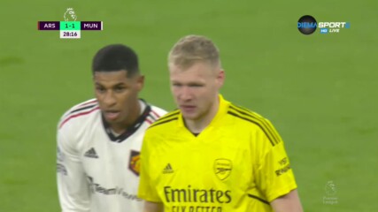 Арсенал - Манчестър Юнайтед 1:1 /първо полувреме/