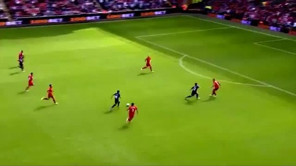 Lukas Podolski Goal Liverpool vs Arsenal 0-1 02-09-2012