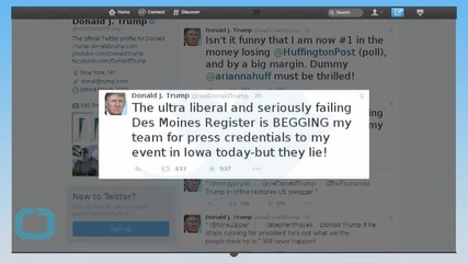 Trump Excludes Iowa Newspaper From Event After Critical Editorial