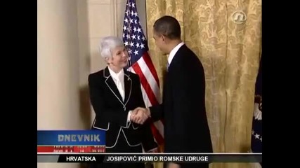 Ядранка Косор и Барак Обама 