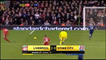 2011 - 02 - 02 Liverpool vs Stoke 2 - 0 Suarez (79) 