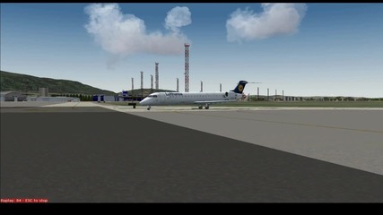 Кацане на София, Crj - 700 Lufthansa Wilco 
