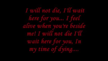 Three Days Grace - Time Of Dying With Lyrics