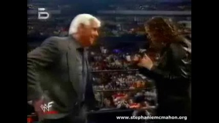 Raw 03.01.2002 Stephanie Mcmahon удря Rick Flair