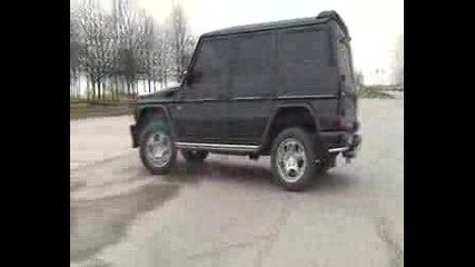 Mercedes Benz G55 Wheel Spin