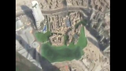 Burj Dubai - Птичи поглед от най - високата сграда...