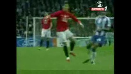 Manchester United vs Porto 1 - 0 [ 15.4.09 ] Cristiano Ronaldo goal