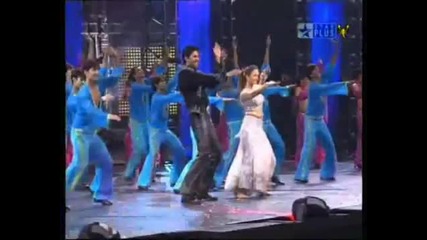 aishwarya rai, abhishek amitabh bachchan - kajra re (iifa awards) .avi 