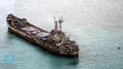 Philippines Reinforcing Rusting Ship on Spratly Reef Outpost