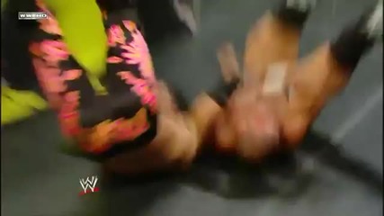 Apron Swinging Neckbreaker to the outside - Tyson Kidd