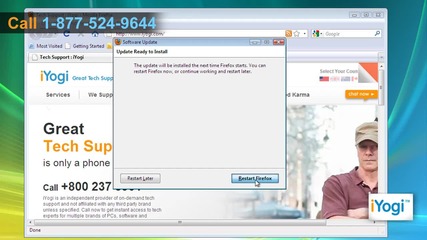 How to upgrade Mozilla® Firefox 3.5.16 on Windows® Vista