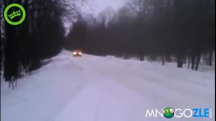 Ето как се возят на шейни в Русия