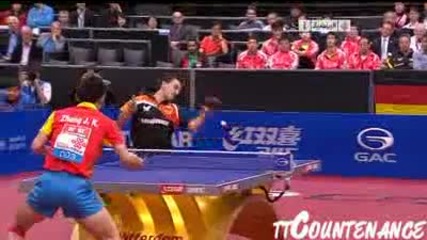 Teнис на маса:zhang Jike-timo Boll