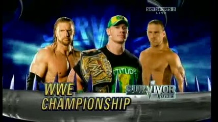 Wwe Survivor Series 2009 Promo John Cena Vs Shawn Michaels vs Triple H 