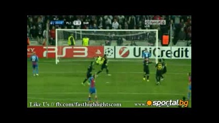 1.11.2011 Виктория Пилзен-барселона 0-4 Шампионска лига група H