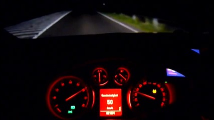 Opel Insignia Opc Nighttour 0-270 on german Autobahn