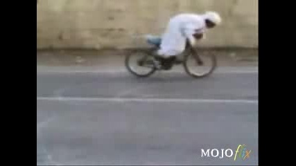 Arab Drifting With a Bike