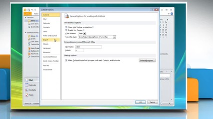 Microsoft® Outlook 2010: How to change the appointment reminders on Windows® Vista?