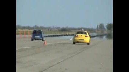 Trabant 1.6 Vs. Seat Leon 1.8 Turbo Drag Race 14 Mile