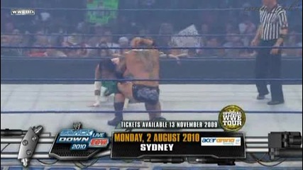 Batista vs Cm Punk - Smackdown - 09/10/09 