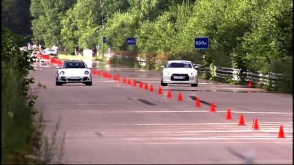 Porsche 911 Turbo vs Nissan Gt-r Stage 1