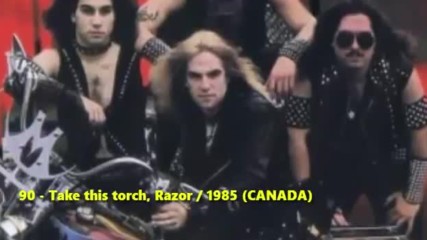 Top 100 best Oldschool Thrash Metal songs.