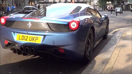 Stunning Ferrari 458 Startup and Driveoff in London