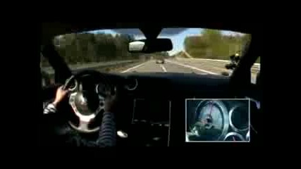Nissan Gtr Chasing Porsche 911(997) Turbo On Autobahn
