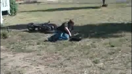 Hilarious Fat Man Scooter Crash