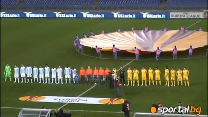 Историческа снимка и химнът на Лига Европа, преди Лацио - Левски 0 1 - Всички - Sportal.bg 