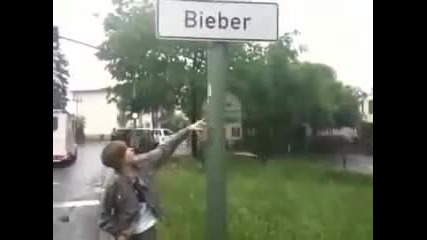 Justin Bieber visits Bieber Town
