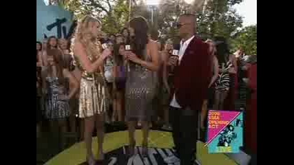 Taylor Swift & Kim Stolz Interview T.i. [mtv Video Awards 2008]