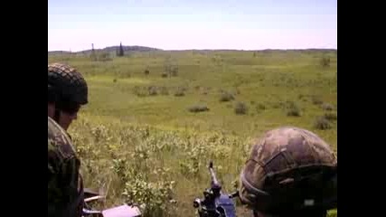 Canadian Machine Gun on Target