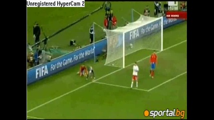 Испания - Швейцария 0:1 (групова фаза Световно 2010 Юар)