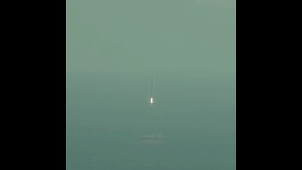 Приземяването на Falcon9 на забавен кадър