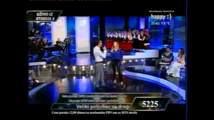 Ivana Selakov i Goran - Ako je do mene - (Live) - Jedna zelja jedna pesma - (TV Happy 2012)