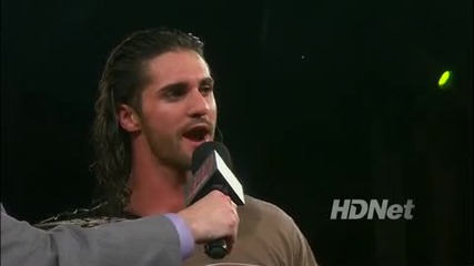 Tyler Black ( Seth Rollins ) speaks to his fans and critics Roh on Hdnet 8_