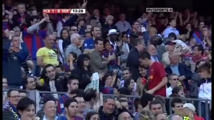 Barcelona 1 - 0 Xerez (goal Jeffren) 