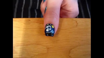 Starry Night Van Gogh Nail Art