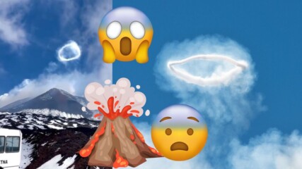 😲 Вулканът Етна изпуска странен дим?! 🌋