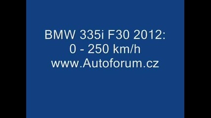 Bmw 335i F30 2012 acceleration 250 km_h