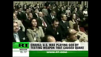 Уго Чавез обвинява Сащ, че са предизвикали земетресението в Хаити с тектонично оръжие 