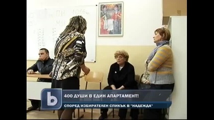 btv - 400 души в един апартамент