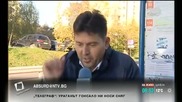 Пълен абсурд: Пешеходци рискуват живота си на автобусна спирка - Здравей, България (21.10.2014)