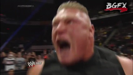 Brock Lesnar Screams His Own Theme Music