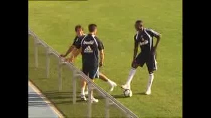 Xabi Alonso First Training With Real Madrid