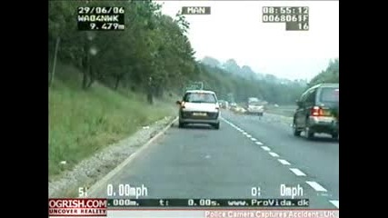 Motorbike Accident Caught On Police Camera